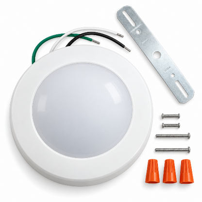 4 Inch Ceiling Light, Surface Mount, 10W, Selectable CCT, 650 Lumens, 120 VAC