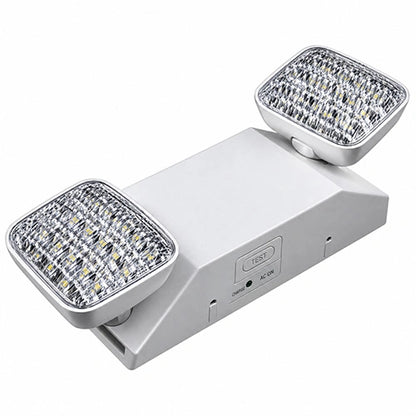 Dual LED Emergency Light with Battery Backup - Dual Voltage, 2.4W, 90-Minute Operation