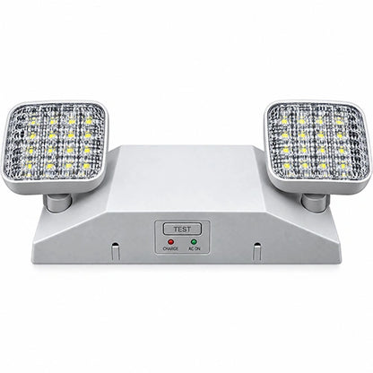 Dual LED Emergency Light with Battery Backup - Dual Voltage, 2.4W, 90-Minute Operation