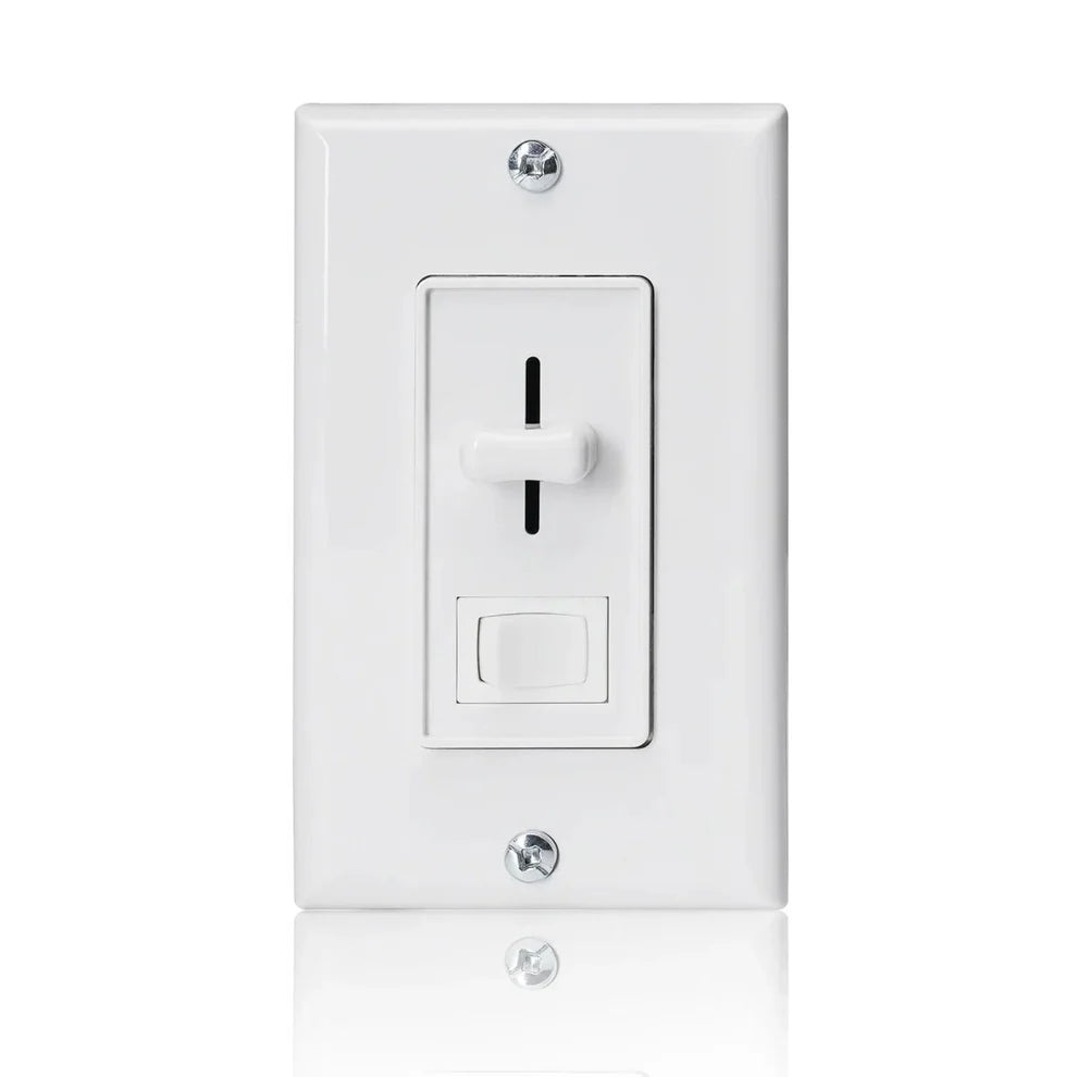 ELV Slide Dimmer Light Switch Pack Wall Plate Included UL Listed - Lumens Depot