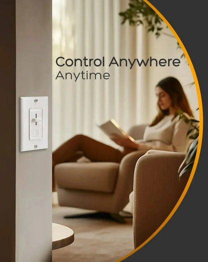 ELV Slide Dimmer Light Switch Pack Wall Plate Included UL Listed - Lumens Depot