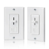 ELV Slide Dimmer Light Switch Pack Wall Plate Included UL Listed