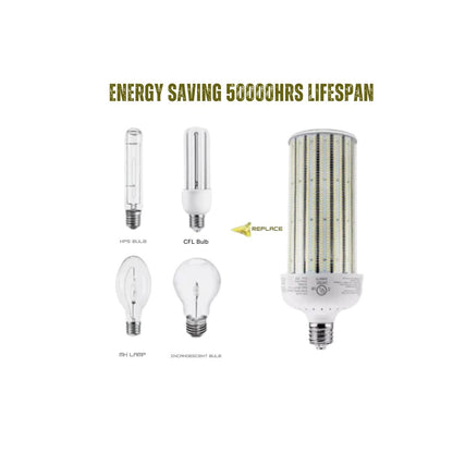 LED Corn Bulb, 250W, 37,500 lumens, 5000K, E39 mogul base, 100-277 VAC - Lumens Depot