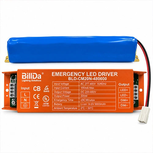 Emergency LED Driver – 220W, 277-480 VAC