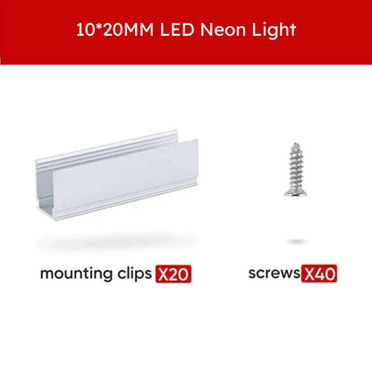 Extra Mounting Pack for 110V 10x20mm RGB Eco Neon Light