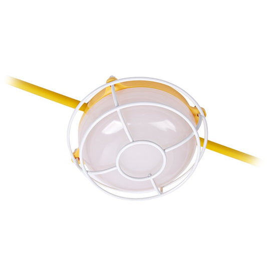 String Work Light - Flat Design with Metal Cage, 130W, 5000K, 16,000 lumens, 120 VAC, Max. Linkable qty. 3pcs