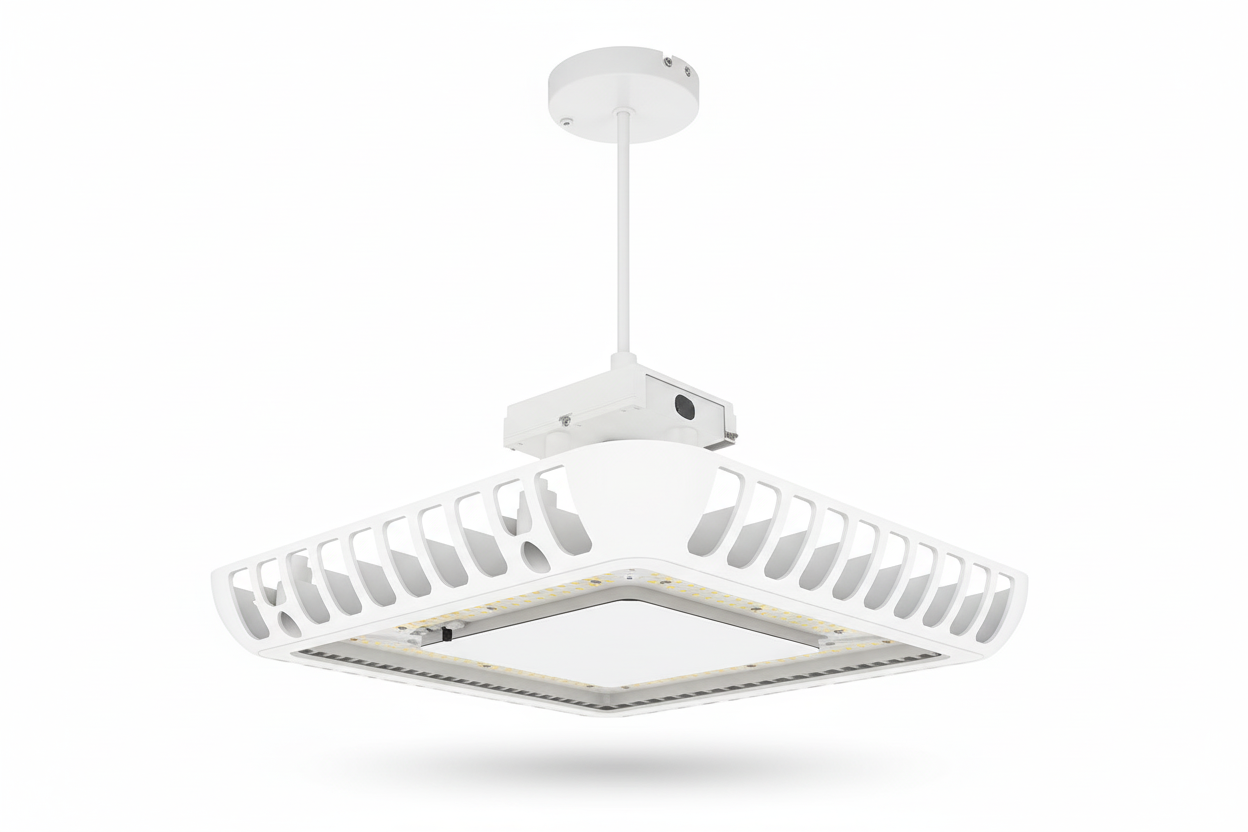 LED Canopy Light, 150W, 5000K, 15,000 Lumens, 120-277VAC
