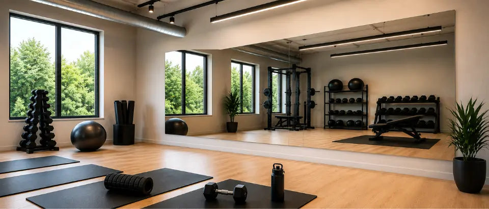 Complete Guide to Gym Mirrors for Home Gyms & Commercial Spaces