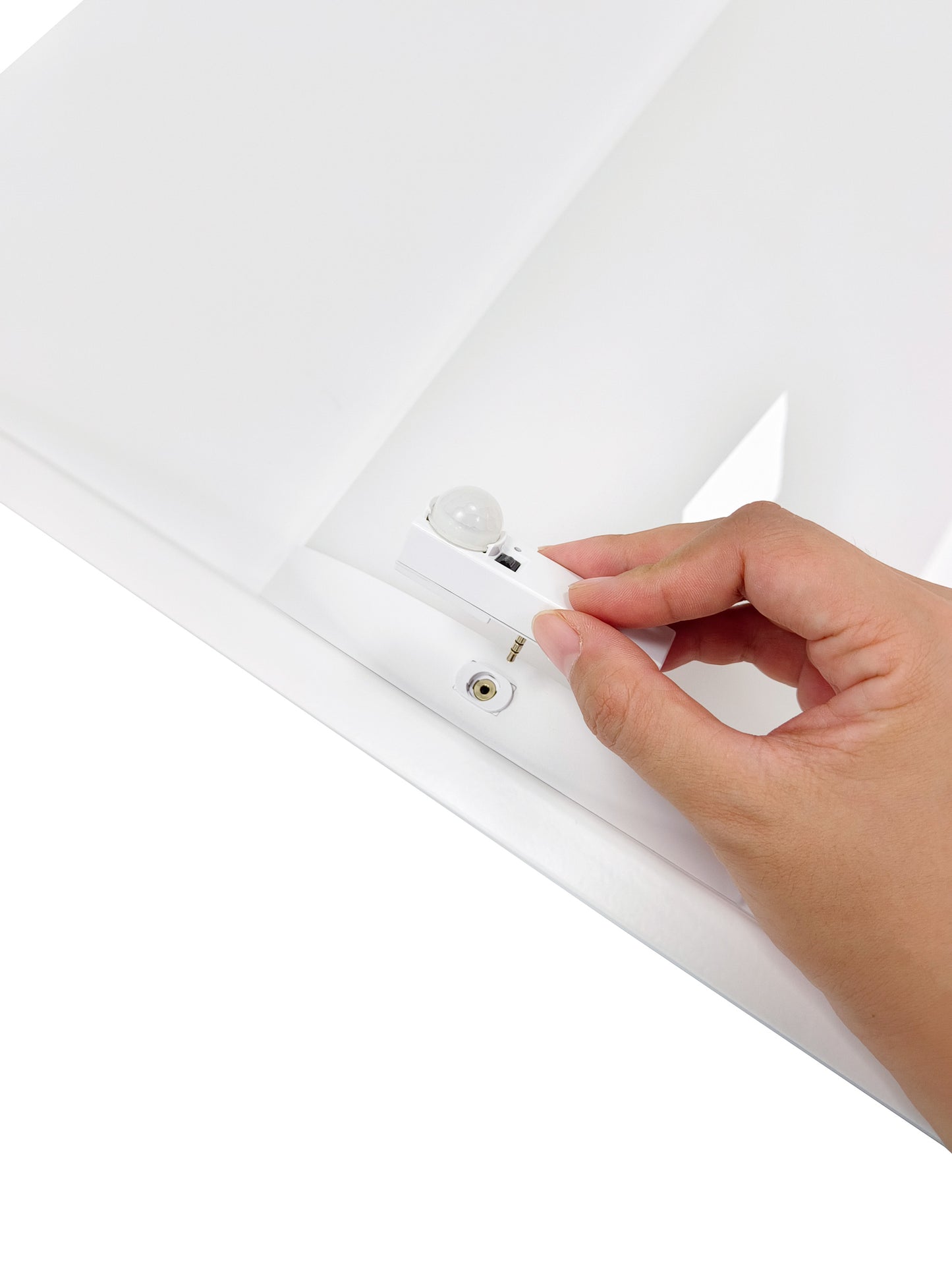 LED Troffer Light with Motion Sensor, 2x2, Adjustable Wattage 50W/40W/35W/30W/25W, CCT 3500/4000/5000/ 5700/6500K, 6250 Lumens
