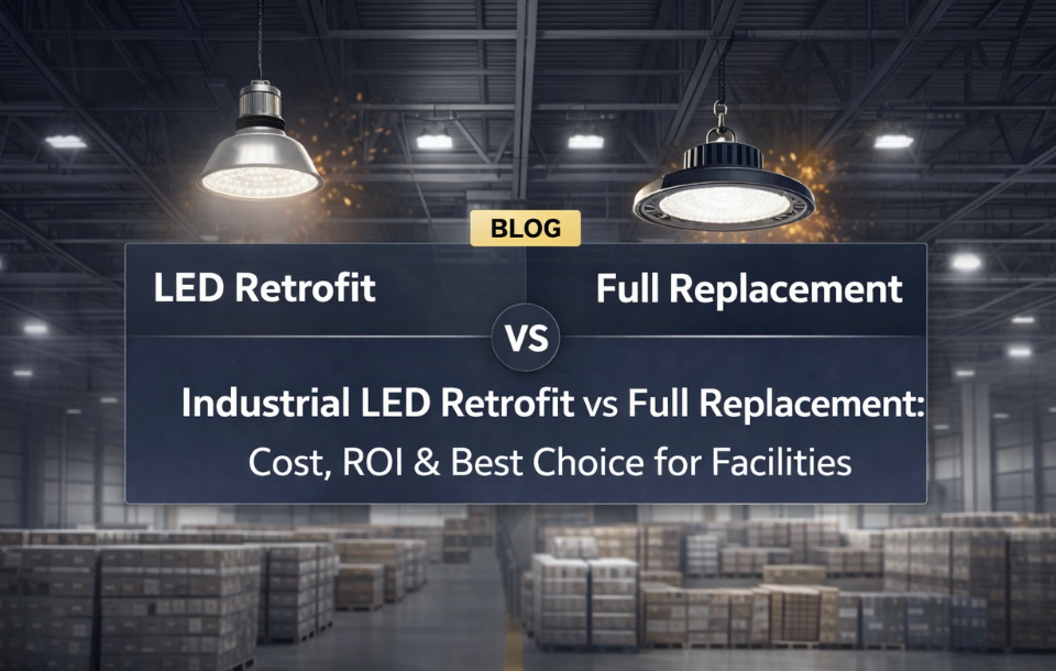 Industrial LED Retrofit vs Full Replacement: Cost, ROI & Best Choice for Facilities
