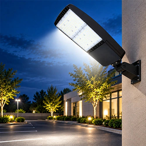 LED Area Light, Selectable 240W/260W/280W/310W, 5000K, 47430 Lumens, Universal Bracket - Lumens Depot