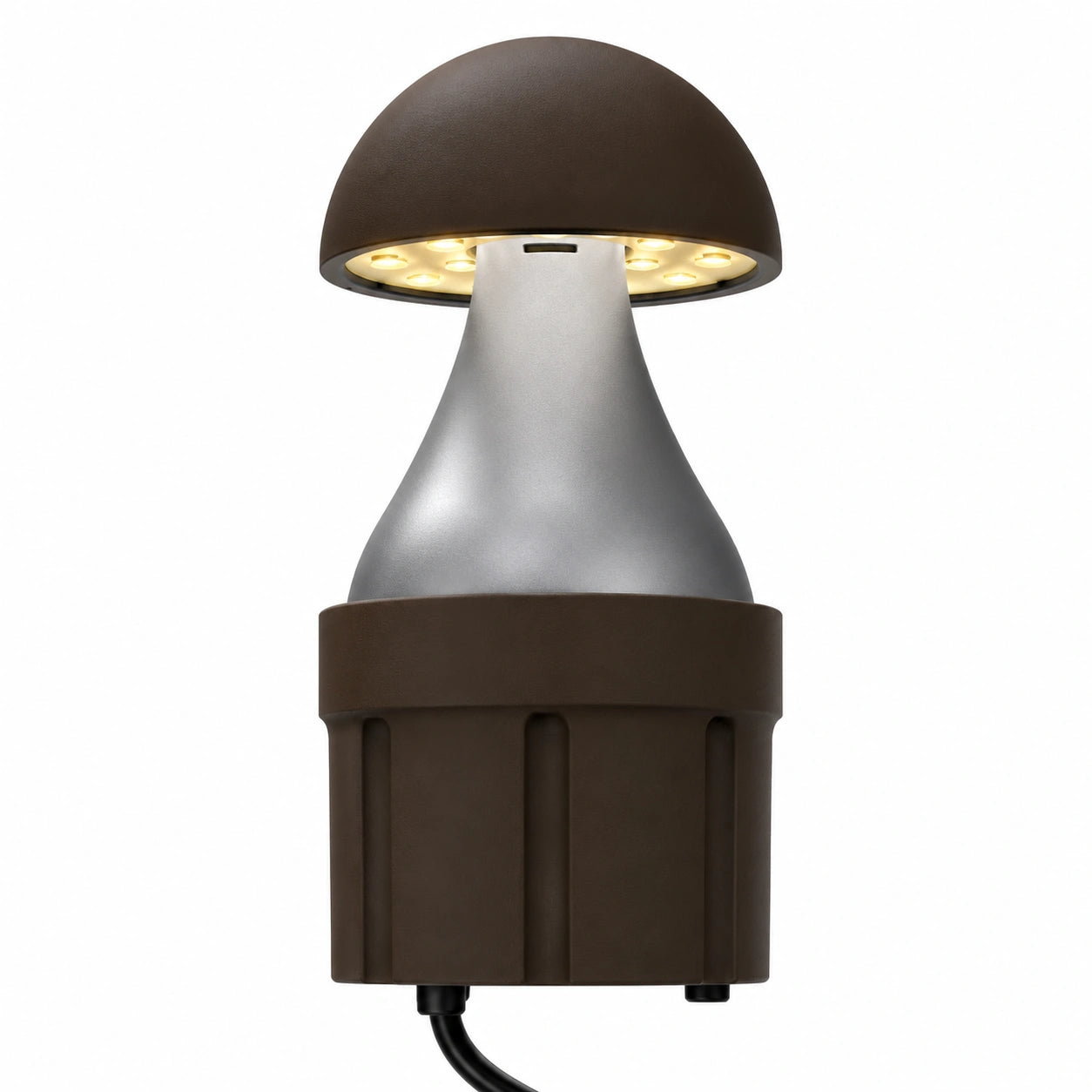 LED Bollard Light, Adjustable 14W/19W/24W and CCT, 3,360 Lumens, 120-277 VAC, Round Pole Included - Lumens Depot
