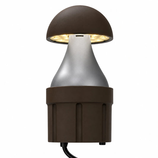 LED Bollard Light, Adjustable 14W/19W/24W and CCT, 3,360 Lumens, 120-277 VAC, Round Pole Included