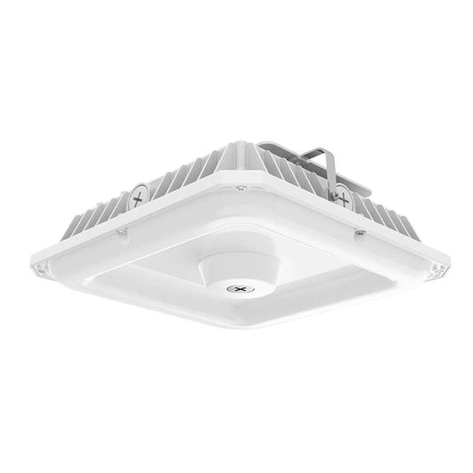 LED Canopy Light - Built-in Photocell, Adjustable 60W/48W/36W and CCT 3000K/4000K/5000K, 8,400 Lumens, 100-277 VAC