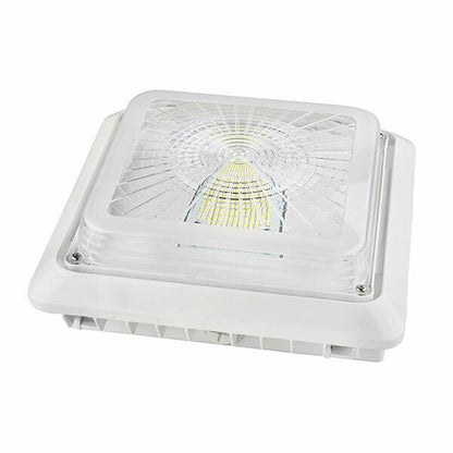 LED Canopy Light, 55W, 5000K, 6,000 Lumens, 100-277 VAC