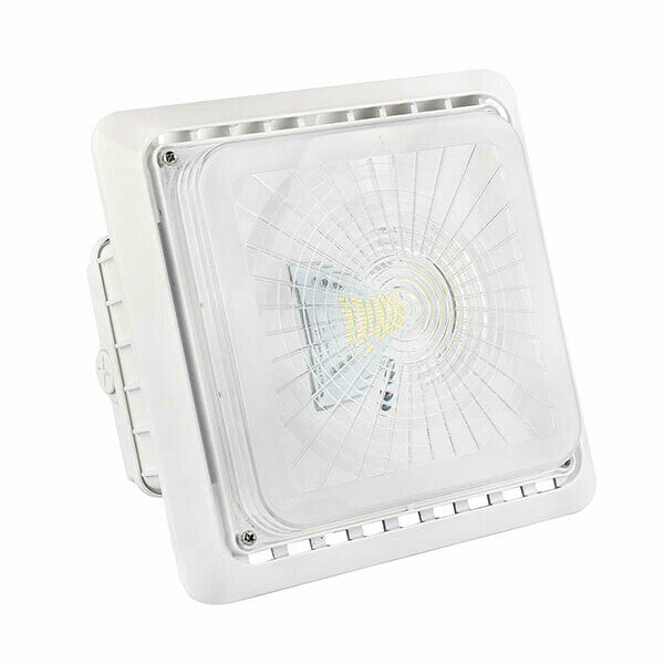 LED Canopy Light, 55W, 5000K, 6,000 Lumens, 100-277 VAC