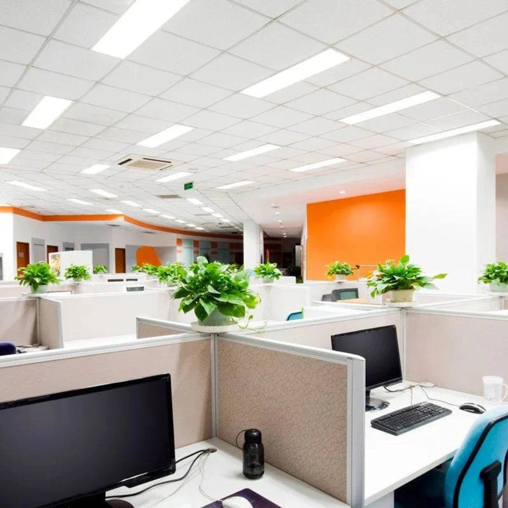 LED Ceiling Panel Light, 1x4, 20W/25W/30W/35W/40W, Selectable Watts and CCT, 5000 Lumens