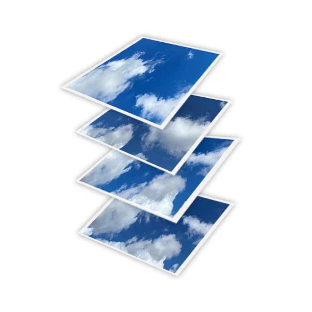 LED Ceiling Panel Light, Cloud Design, 2x2, 20W/25W/30W/35W/40W Selectable Watts, CCT 4000K-6500K, 4875 Lumens - Lumens Depot