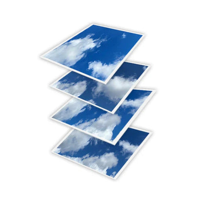 LED Ceiling Panel Light, Cloud Design, 2x2, 20W/25W/30W/35W/40W Selectable Watts, CCT 4000K-6500K, 4875 Lumens - Lumens Depot