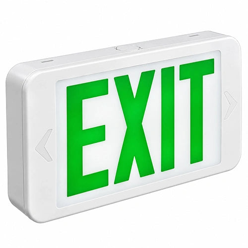LED Compact Thermoplastic Exit Sign 120-277V