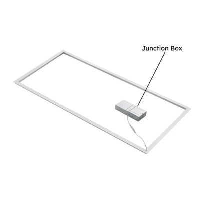 LED Frame Light/ T-Bar, 40W/50W/60W, 2x4, Adjustable Wattage and  5CCT 3000K-6500K, 7800 Lumens