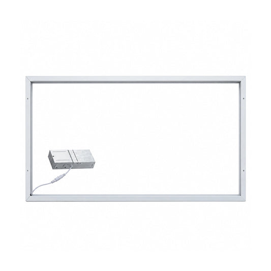 LED Grid Frame Ceiling Light, 50W/42W/34W, 2x4, Adjustable Watts & CCT, 3500K-5000K, 6,250 Lumens - Lumens Depot