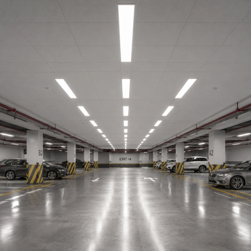 LED Linear High Bay Light, 4ft, 225W/195W/175W, CCT 4000K/5000K, 33,750 Lumens, 120-277 VAC - Lumens Depot