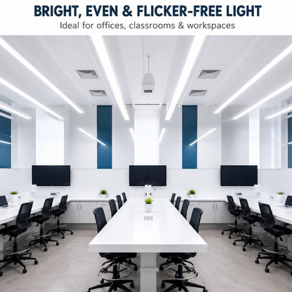 LED Linear Strip Light - 3-Pin Sensor Base, 8ft, Selectable 60W/70W/80W and 3500K/4000K/5000K, 10,400 Lumens