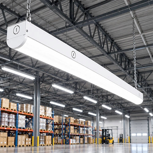 LED Linear Strip Light - 3-Pin Sensor Base, 4ft, Selectable 30W/40W/50W and CCT 3500K/4000K/5000K, 6,284 Lumens