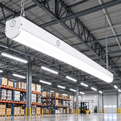 LED Linear Strip Light - 3-Pin Sensor Base, 4ft, Selectable 30W/40W/50W and CCT 3500K/4000K/5000K, 6,284 Lumens