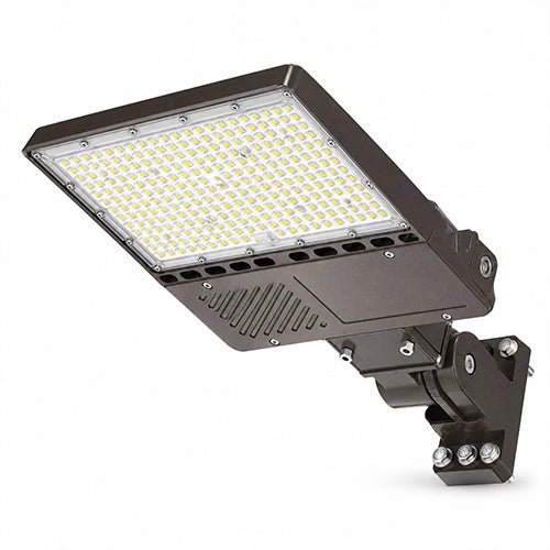 LED Parking Lot Light with Built-in Photocell, 150W, 5000K, 21,000 Lumens, 277-480 VAC