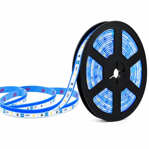 LED Tape Light - 50W - Blue - 24V - 16FT - 60W Driver - Double Layer - IP20 - UL Listed