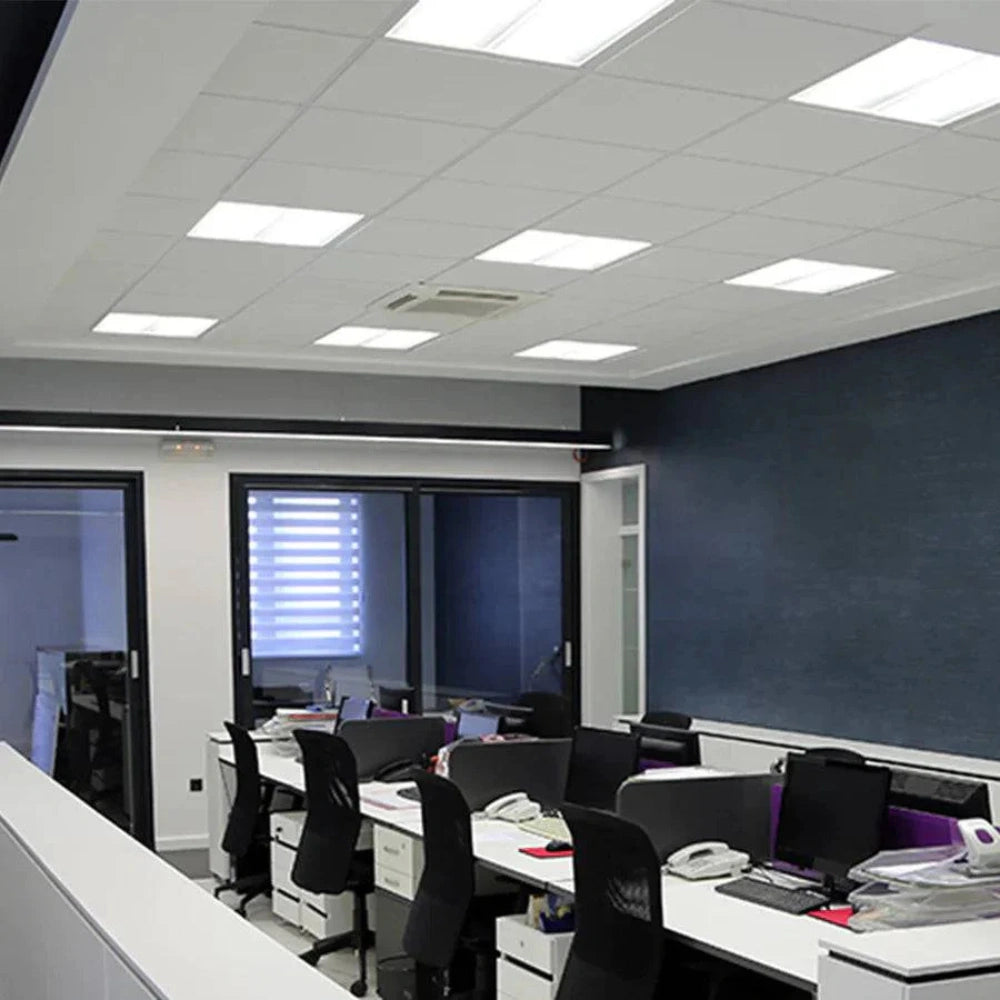 LED Troffer Light, 1x4, Wattage Selectable 40W/30W/25W/20W/15W and CCT 3500-6500K, 5000 Lumens
