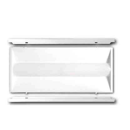 LED Troffer Light, 1x4, Wattage Selectable 40W/30W/25W/20W/15W and CCT 3500-6500K, 5000 Lumens