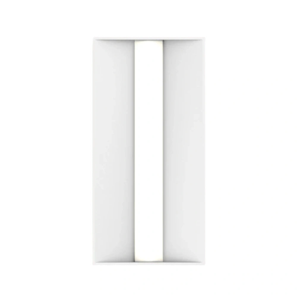 LED Troffer Light, 1x4, Wattage Selectable 40W/30W/25W/20W/15W and CCT 3500-6500K, 5000 Lumens