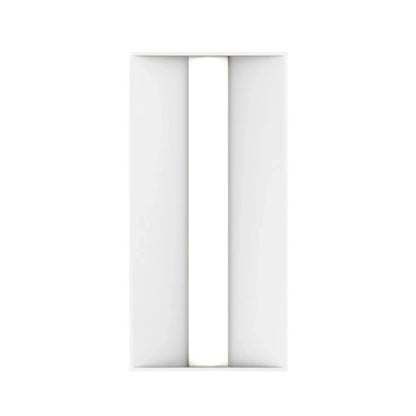 LED Troffer Light, 1x4, Wattage Selectable 40W/30W/25W/20W/15W and CCT 3500-6500K, 5000 Lumens