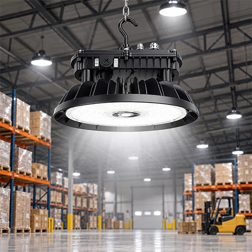 LED UFO High Bay Light - Built-in Sensor Base, 310W, 5000K, 47,430 Lumens, 277-480 VAC