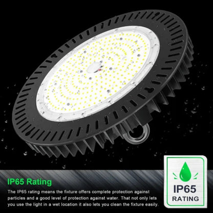 LED UFO High Bay Light, 100W, 5000K, 16000 Lumens, 100-277 VAC