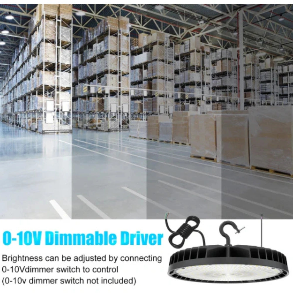 LED UFO High Bay Light, 240W, 5000K, 33,600 Lumens, 5000K, 100-277 VAC