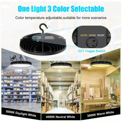 LED UFO High Bay Light, 240W, 5000K, 33,600 Lumens, 5000K, 100-277 VAC