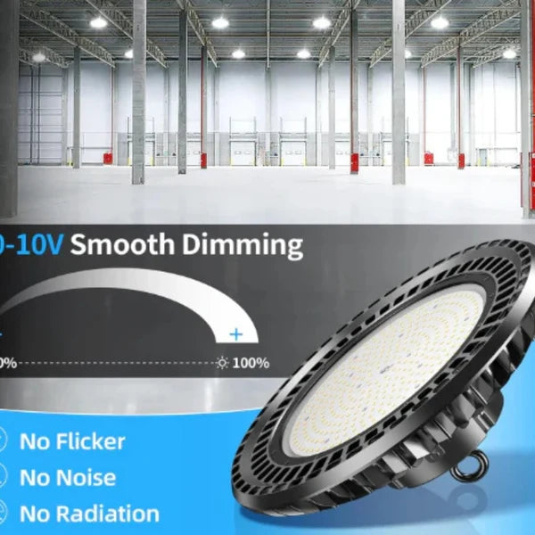 LED UFO High Bay Light, 150W, CCT 5000K, 22,500 Lumens, 100-277 VAC