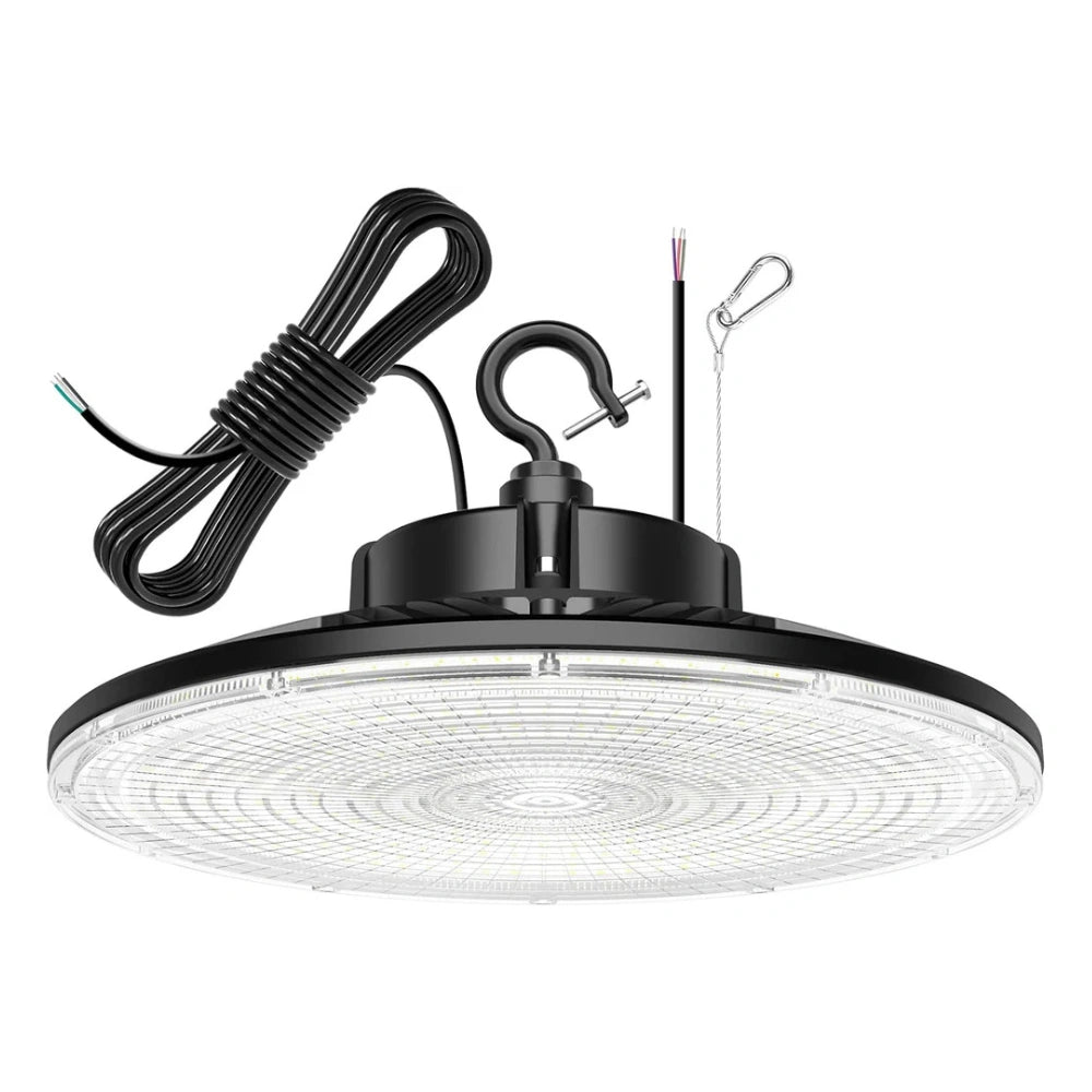 LED UFO High Bay Light with ANT-5-4B sensor base, Selectable 300W/240W/200W, 3500K/4000K/5000K, 45,000 Lumens, 120-277 VAC