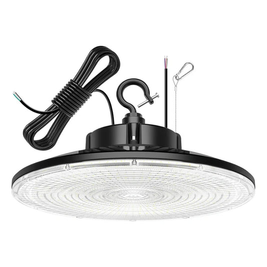 LED UFO High Bay Light with ANT-5-4B sensor base, Selectable 300W/240W/200W, 3500K/4000K/5000K, 45,000 Lumens, 120-277 VAC