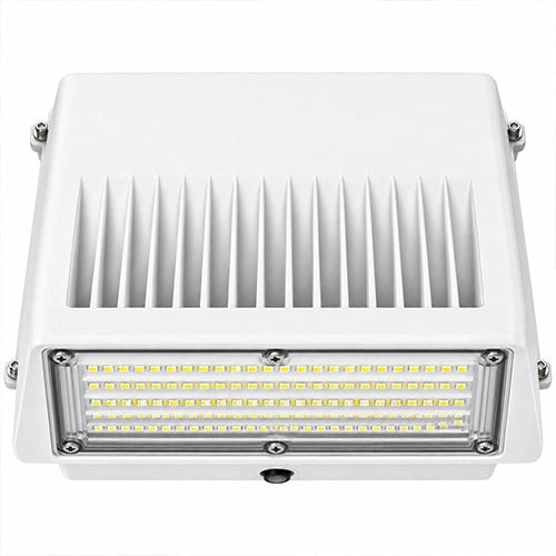 LED Wall Pack Light Built-in Photocell,- Selectable 76W/105W/125W and CCT 3000K-5000K , 18,750 Lumens, 120-277 VAC