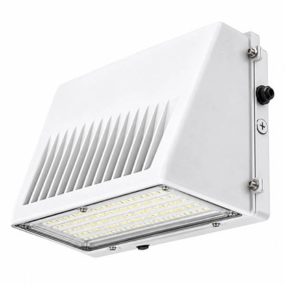 LED Wall Pack Light Built-in Photocell,- Selectable 76W/105W/125W and CCT 3000K-5000K , 18,750 Lumens, 120-277 VAC