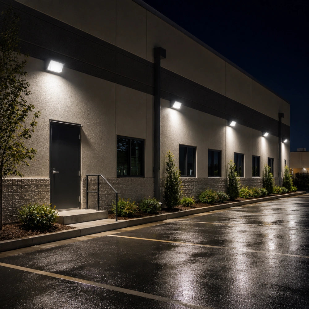 LED Wall Pack Light Built-in Photocell, 30W/45W/63W, 3000K-5000K, 8,190 Lumens, 120-277 VAC
