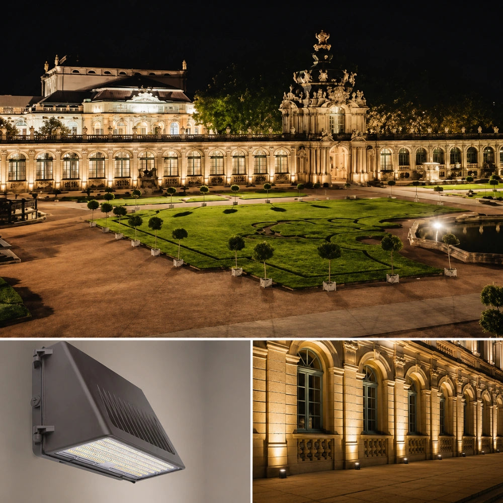 LED Wall Pack Light Built-in Photocell, 45W/63W/90W, 3000K-5000K, 13,950 Lumens, 120-277 VAC