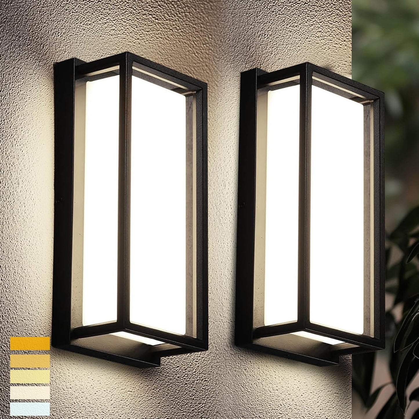 LED Wall Sconce Light 14-Inch, 22W, 2200K/2700K/3000K/4000K/5000K, 1,800 Lumens, 100-277 VAC