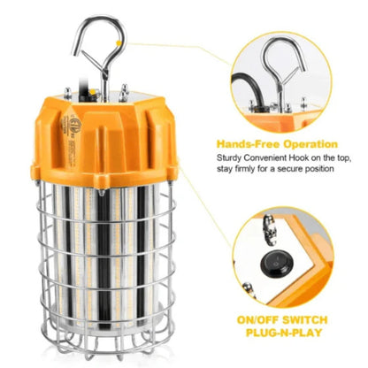 LED Work Light, 150W, 5000K, 22,500 Lumens, 100-277 VAC