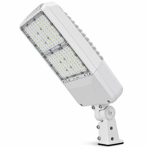 LED Area Light - Sensor Ready Base, Selectable 240W/260W/280W/310W, 5000K, 47430 Lumens, White Housing, Universal Bracket